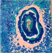 This is Seyma Eryener's painting. It shows the Embryonic Stage of a child's life.