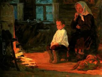 child with his mother