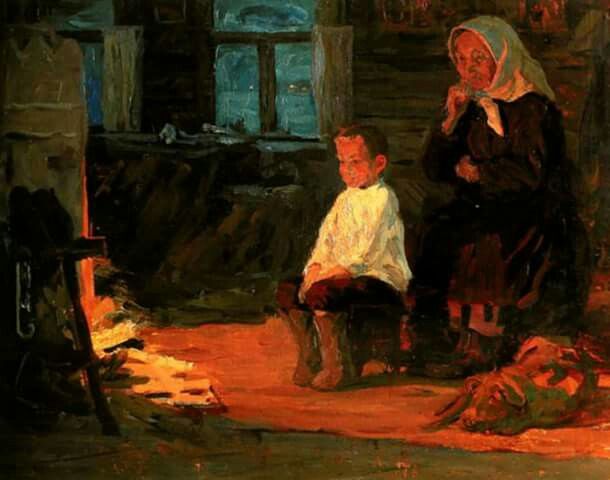 child with his mother